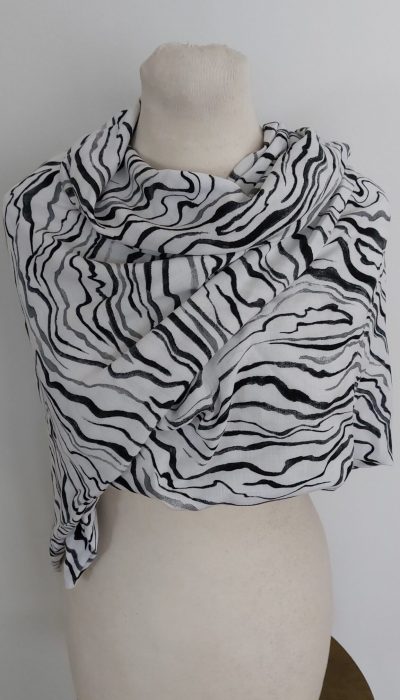 La trame de soi - Foulard - Black white - 2