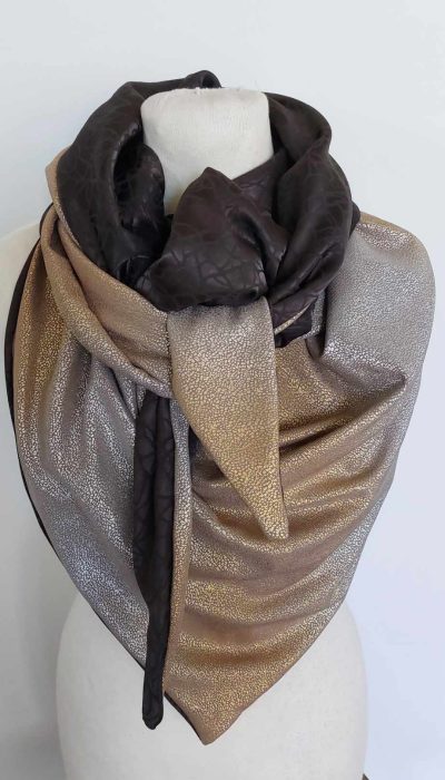 La trame de soi - Foulard dore - 3
