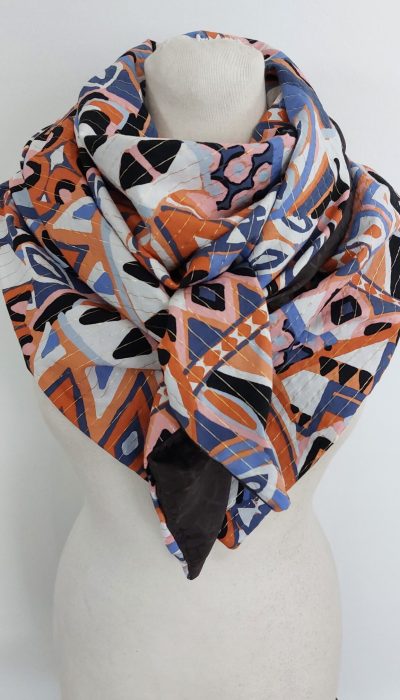 La trame de soi - Foulard graphique colore - 1